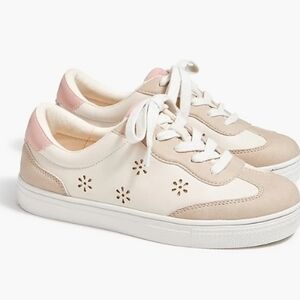 Nwt J. Crew Crewcuts Perforated Flower Sneaker US Girl's K2